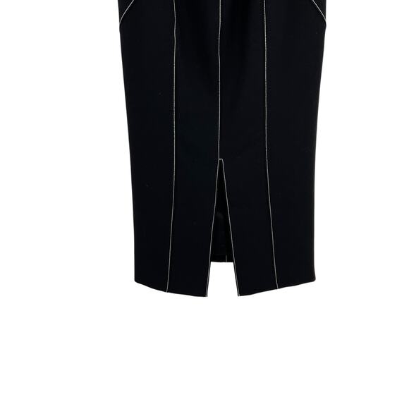 Cinq a Sept Ali Skirt Midi Length Seamed Black White Size‎ 2 - Picture 9 of 14